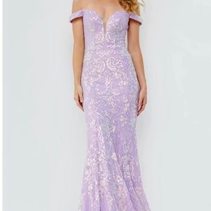 Jovani lilac sequin gown Formal/prom size 4